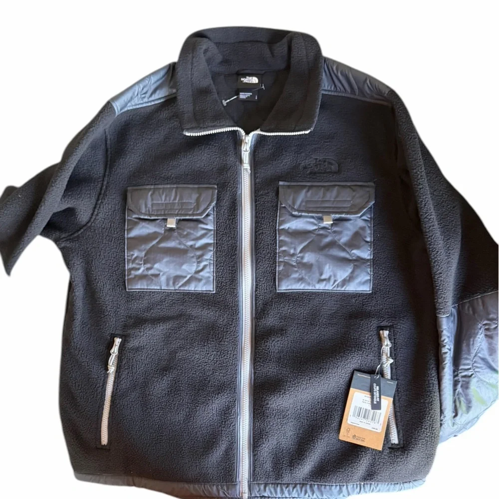 The North Face Men’s Black Fleece Royal Arch Jacket Full Zip Large Outdoors
